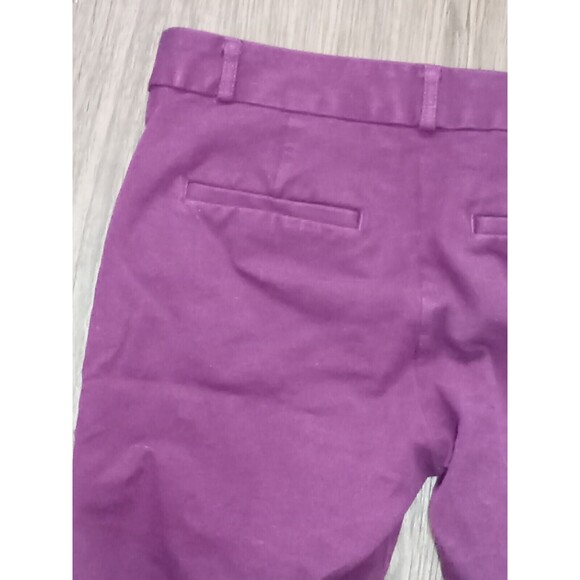 Banana Republic Sloan Fit Pant Trousers Womans 2 Dark Plum Purple Ankle Midrise - Picture 9 of 10